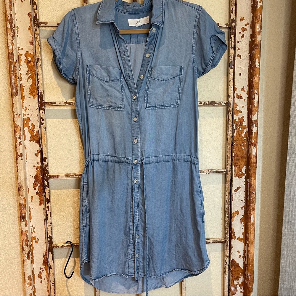 Thread & Supply Chambray Drawstring Waistline Den… - image 7